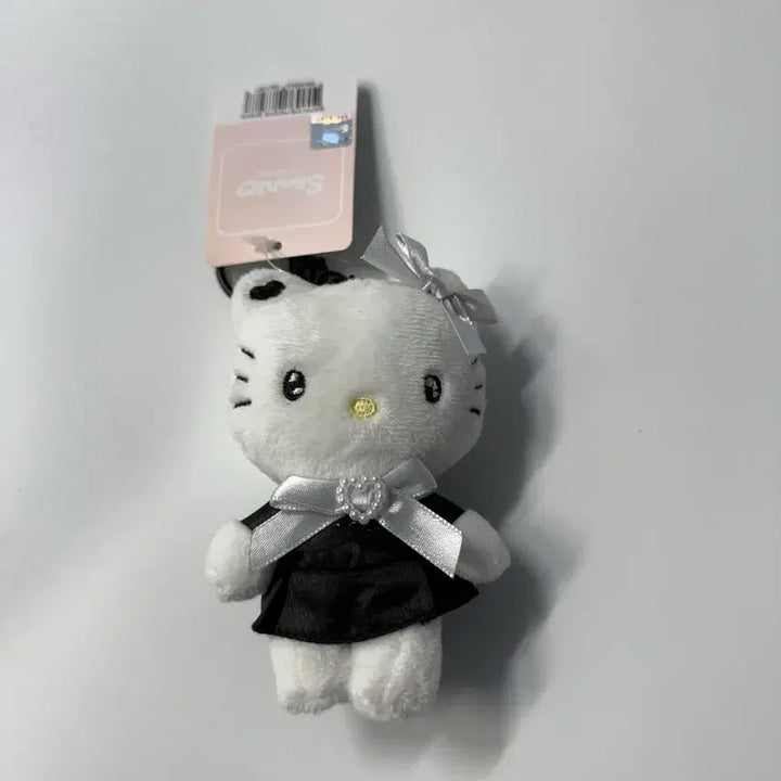 [BUNJANG] Sanrio Hello Kitty Black Heart Keyring / 산리오 헬로키티 블랙 하트 키링