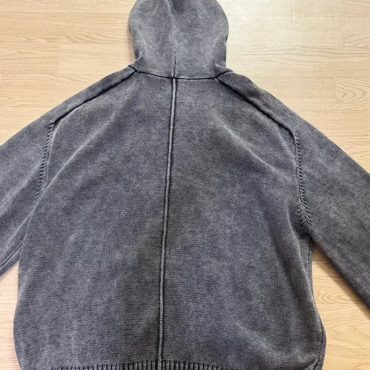 [BUNJANG] Elmood Peace Dyed Hoodie Knit Zip-up / 엘무드 후드집업 48(엘무드 피스 다이드 후디 니트집업)