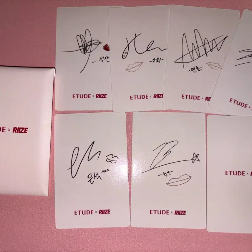 [BUNJANG] Etude Overglow Tint Rise Photocard Set / 에뛰드 오버 글로이 틴트 라이즈 포카 세트