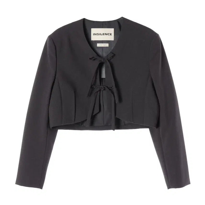 [BUNJANG] In Silence Woman 24FW Strap Crop Short Light Jacket / 인사일런스 우먼 24FW 스트랩 크롭 쇼트 라이트 재킷