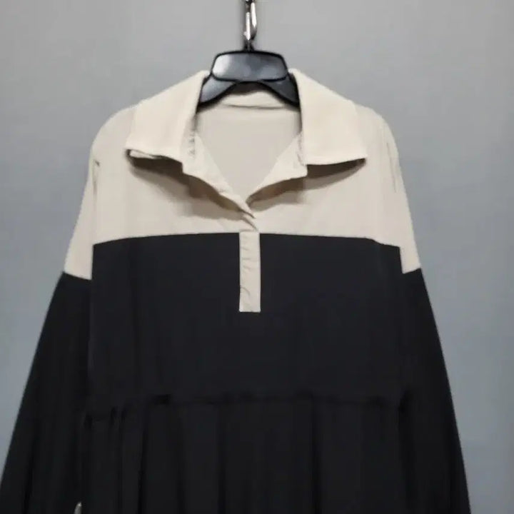 [SOLD OUT] 니트카라 바스락 스판 롱원피스