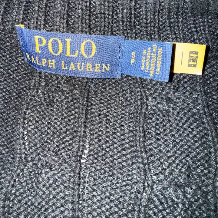 [BUNJANG] Polo Ralph Lauren Cable Knit Zip-up Sweater (S) / 폴로 니트집업 케이블