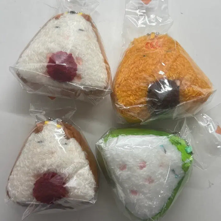 [BUNJANG] Onigiri Hamster Plush Keychain / 오니기리햄 가챠 햄스터 인형 키링