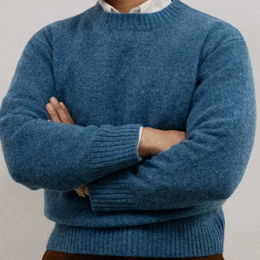 [BUNJANG] Militola Palette Sweater Sapphire Blue L / 밀리토라 팔레트 스웨터 사파이어블루 L
