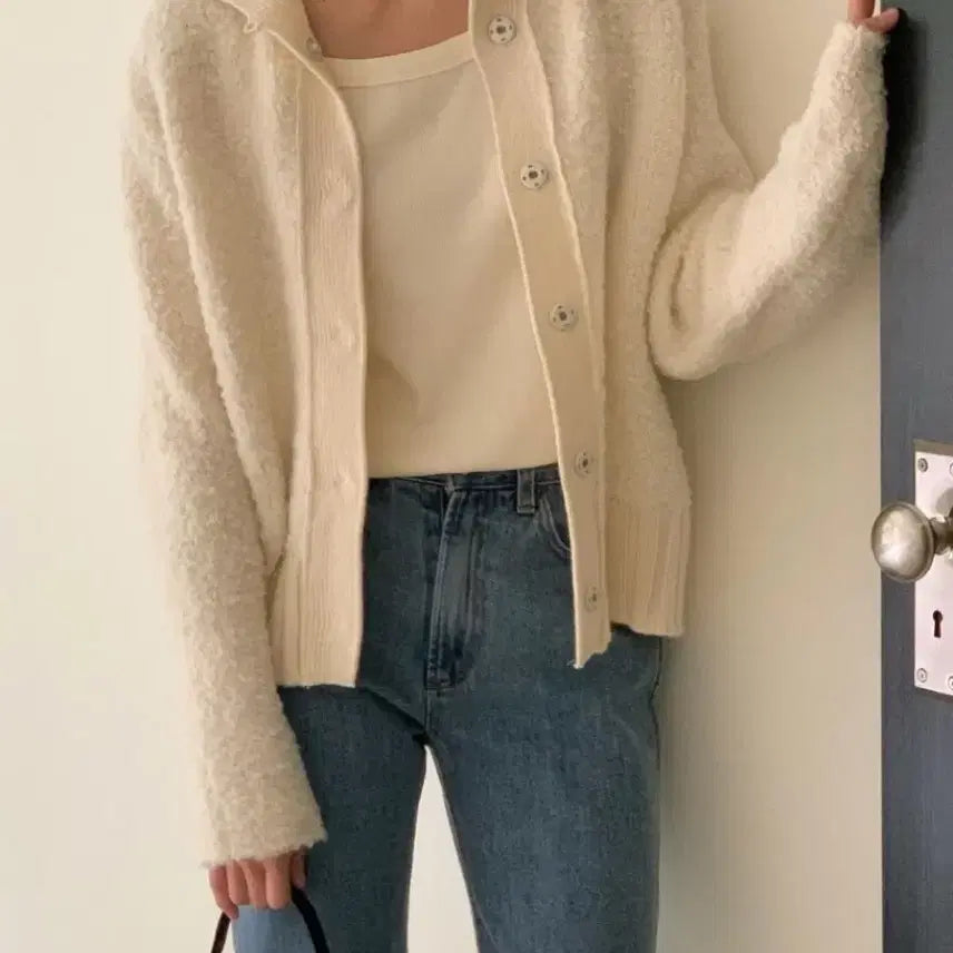 [BUNJANG] BRUNCH Margaret Cardigan - Ivory / [새상품] 브런치 마가렛 가디건 (모네 스노우, 오라리 비슷)
