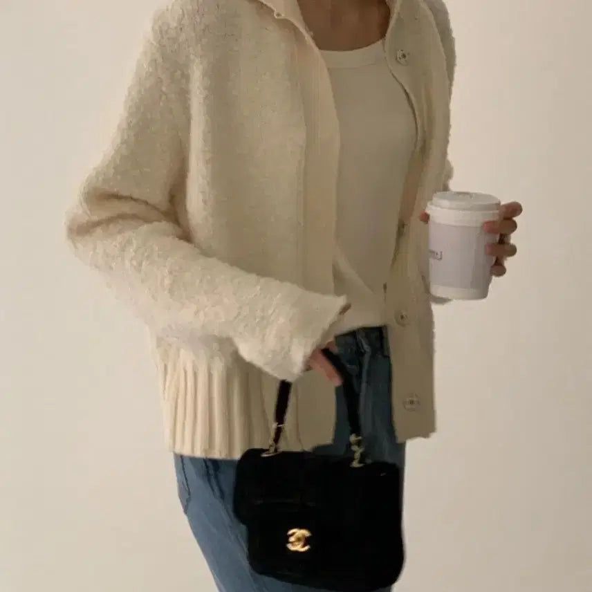 [BUNJANG] BRUNCH Margaret Cardigan - Ivory / [새상품] 브런치 마가렛 가디건 (모네 스노우, 오라리 비슷)