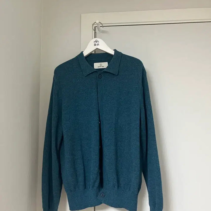 [BUNJANG] Years Ago Patch Collar Cardigan - Blue / (S) 이얼즈어고 / 카라 패치 가디건 / 블루