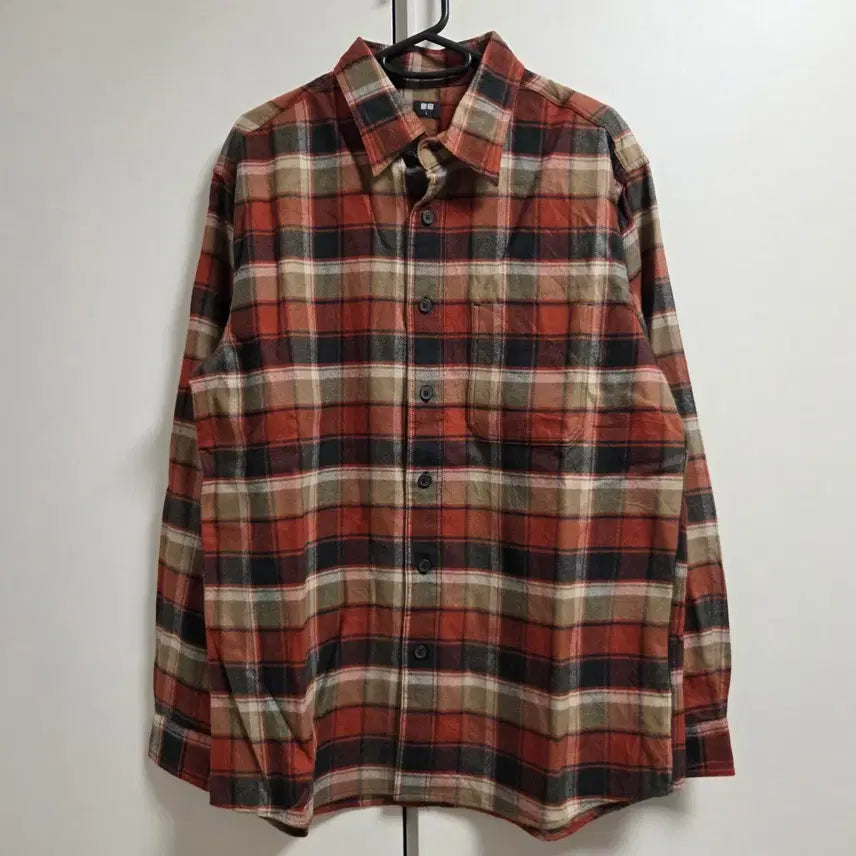 [BUNJANG] Uniqlo Flannel Check Shirt L / Uniqlo 유니클로 플란넬 체크 셔츠 L(100)