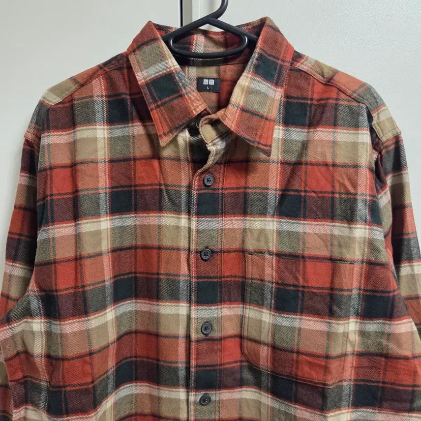 [BUNJANG] Uniqlo Flannel Check Shirt L / Uniqlo 유니클로 플란넬 체크 셔츠 L(100)
