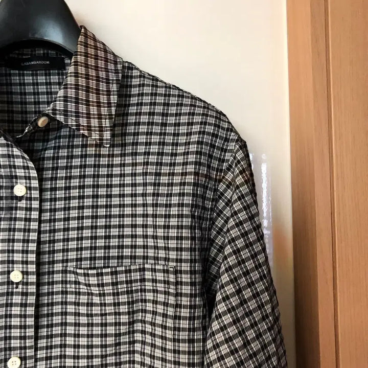 [BUNJANG] Labamba Room Seersucker Checkered Shirt / 라밤바룸 체크 셔츠 시어서커 지지미