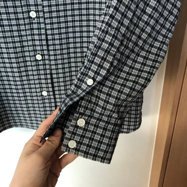 [BUNJANG] Labamba Room Seersucker Checkered Shirt / 라밤바룸 체크 셔츠 시어서커 지지미