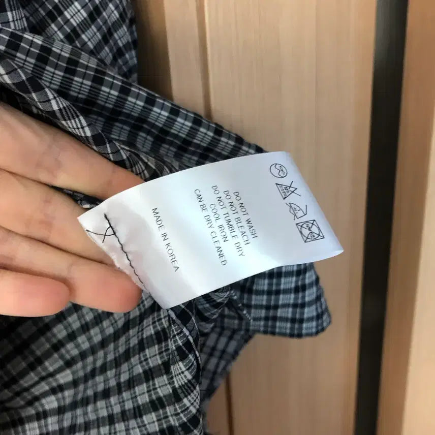 [BUNJANG] Labamba Room Seersucker Checkered Shirt / 라밤바룸 체크 셔츠 시어서커 지지미