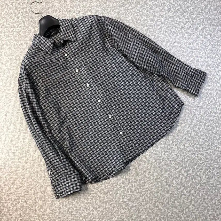 [BUNJANG] Labamba Room Seersucker Checkered Shirt / 라밤바룸 체크 셔츠 시어서커 지지미
