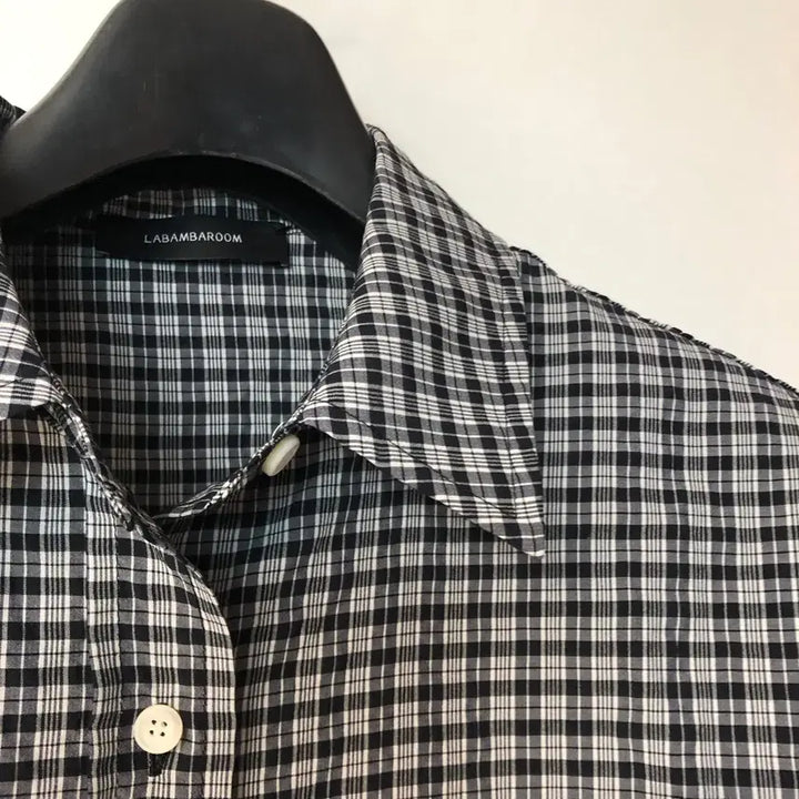 [BUNJANG] Labamba Room Seersucker Checkered Shirt / 라밤바룸 체크 셔츠 시어서커 지지미