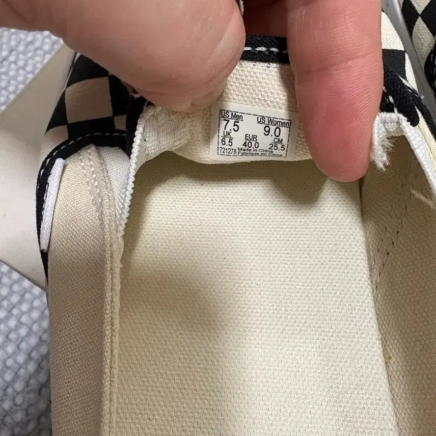 [BUNJANG] Vans Checkerboard Slip-On Mule 255 Shoes / 반스 체커보드 슬립온 뮬 255 새상품