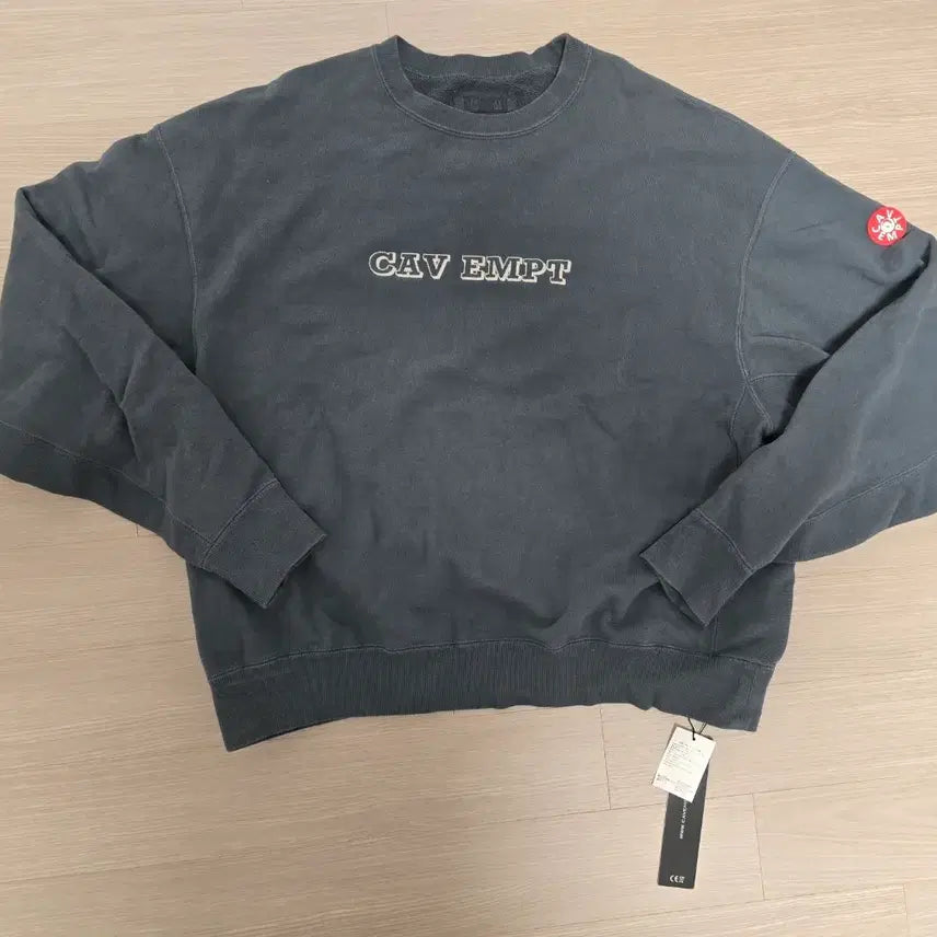 [BUNJANG] Cav Empt Overdye Gray Sweatshirt M / 카브엠트 오버다이 그레이 맨투맨 M사이즈 팝니다.