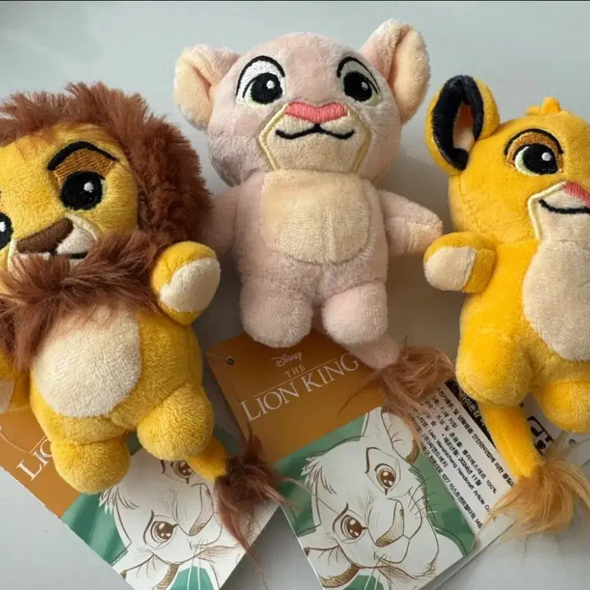 [BUNJANG] Disney Lion King Simba Nala Mufasa Keyring / 디즈니 라이온킹 인형 키링 새상품 (심바,날라,무파사)
