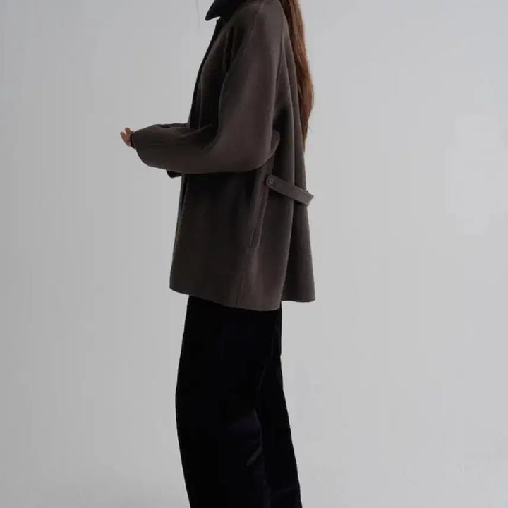 [BUNJANG] 8Seconds Handmade Brown Midi Coat / 에잇세컨즈 핸드매이드 브라운 미디코트 급처