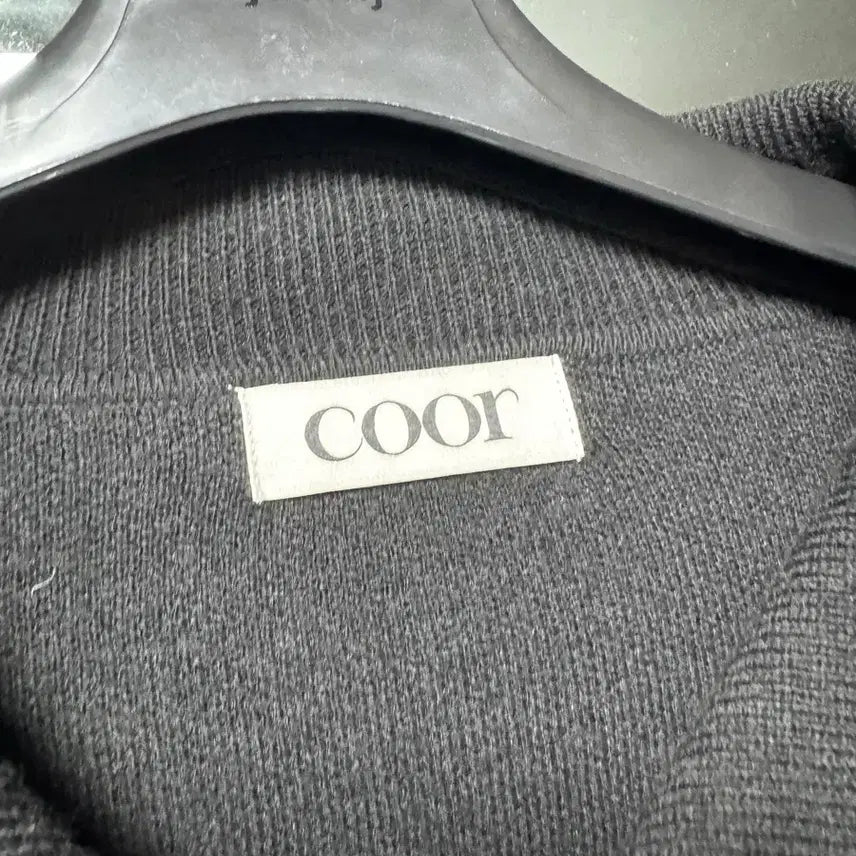 [BUNJANG] COOR Black Knit Cardigan XL / COOR 블랙 니트 가디건 xl
