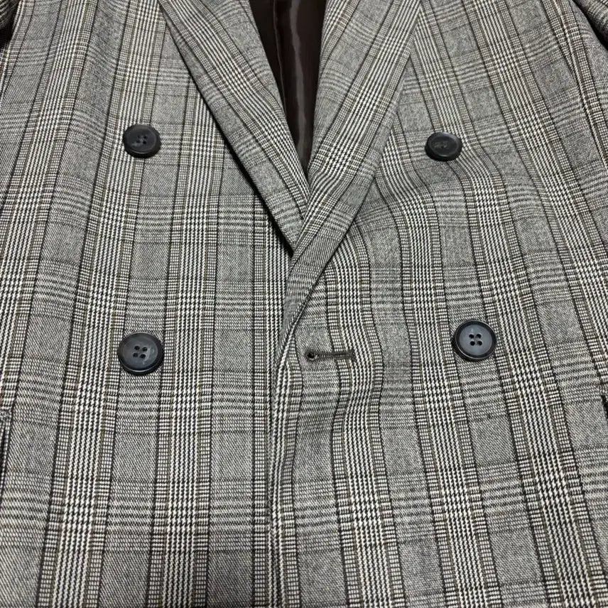 [BUNJANG] Beige &amp; Brown Check Blazer (Size 55) / 여자 베이지&amp;브라운 체크 블레이저 55사이즈 거의 새상품 6만원.