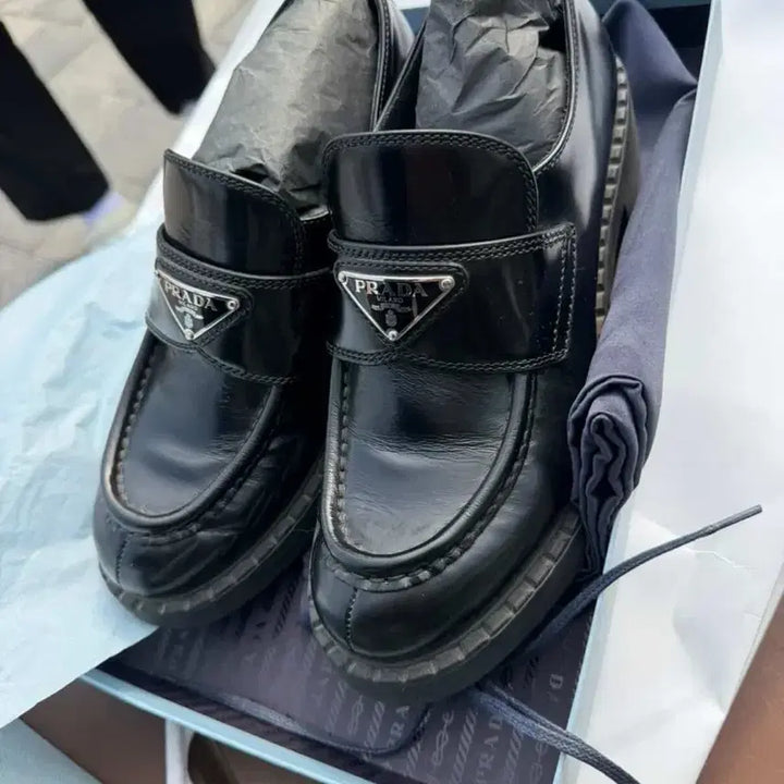 [BUNJANG] Prada Chocolate Brushed Loafers / 프라다 초콜릿 브러시드 로퍼