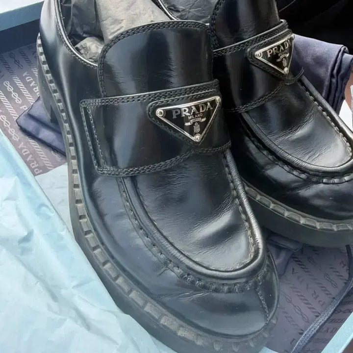 [BUNJANG] Prada Chocolate Brushed Loafers / 프라다 초콜릿 브러시드 로퍼