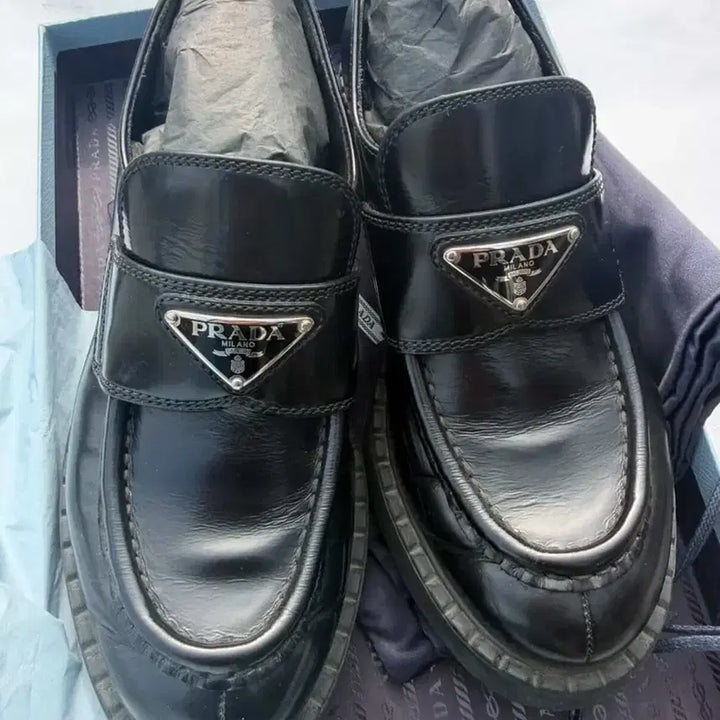 [BUNJANG] Prada Chocolate Brushed Loafers / 프라다 초콜릿 브러시드 로퍼