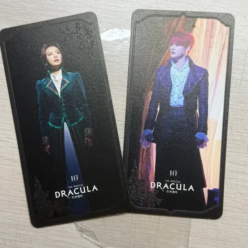 [BUNJANG] Dracula 10th Anniversary Postcard - Kim Junsu, Lim Hyeyoung / 뮤지컬 드라큘라 10주년 엽서 김준수, 임혜영