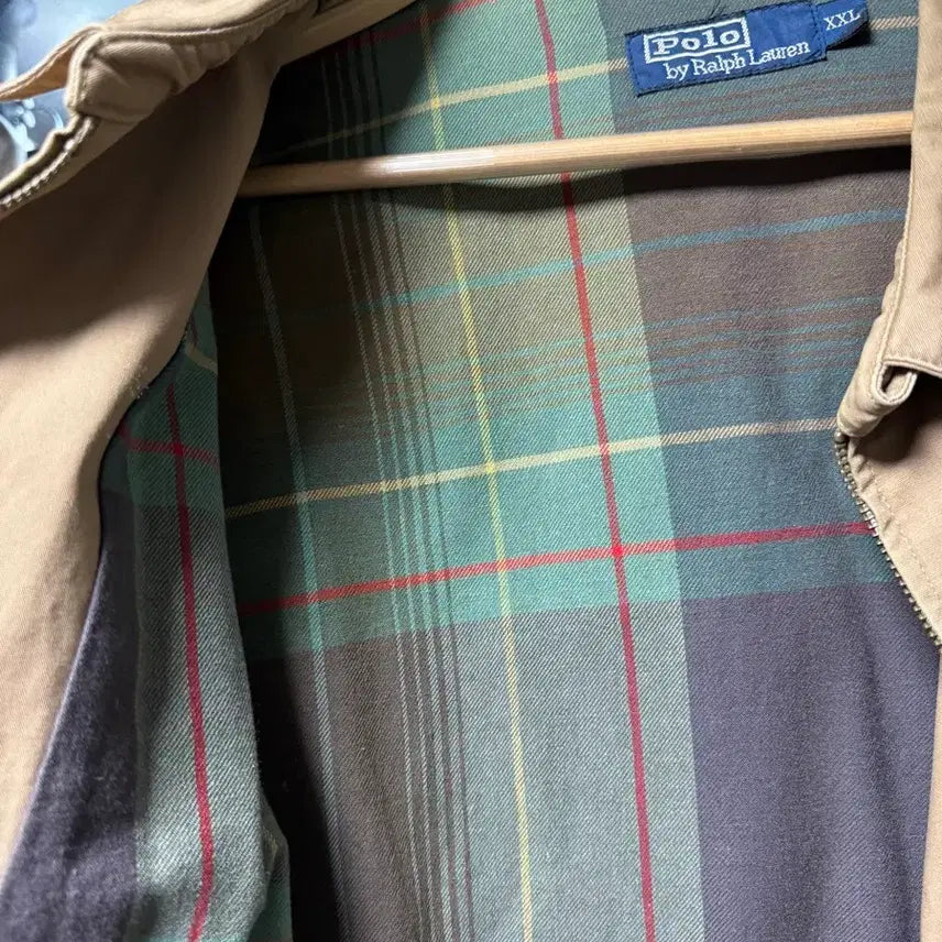 [BUNJANG] Polo Beige Blouson Jacket XXL / 폴로 베이지 블루종 자켓 xxl