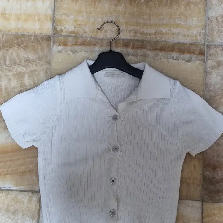 [BUNJANG] Knit Crop Short Sleeve / 니트 크롭 반팔 (만원이상구매시 요청주심 무나)