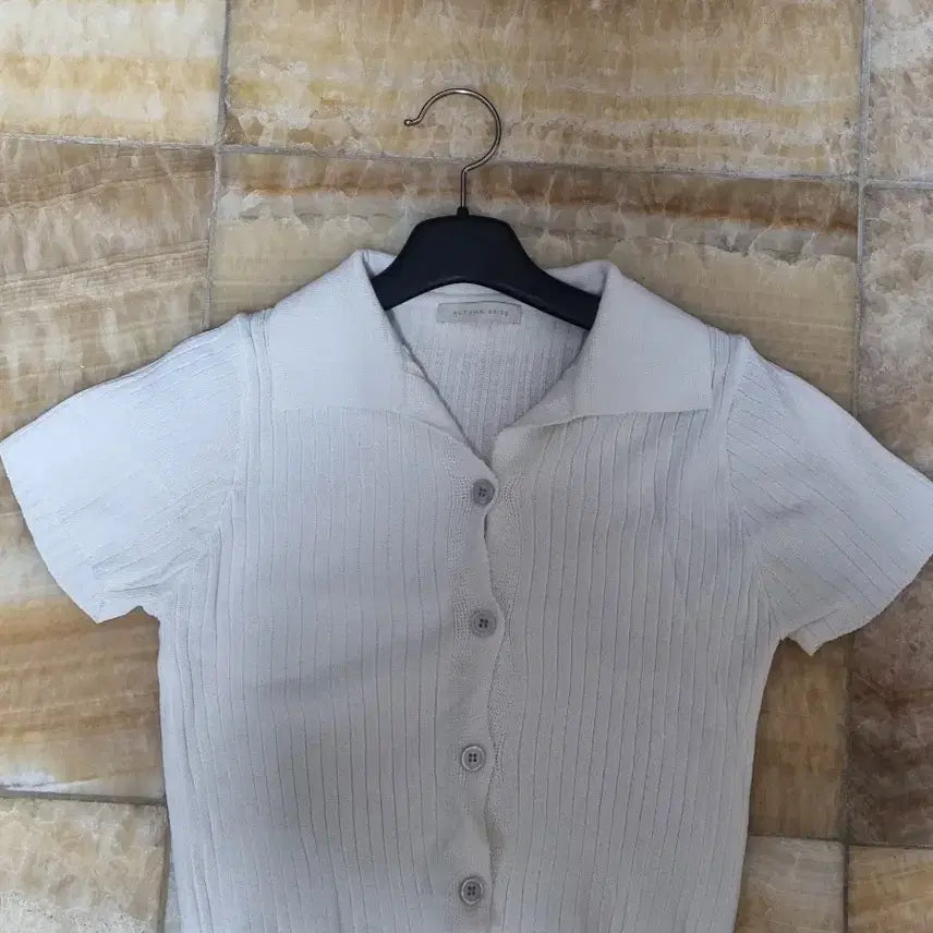 [BUNJANG] Knit Crop Short Sleeve / 니트 크롭 반팔 (만원이상구매시 요청주심 무나)