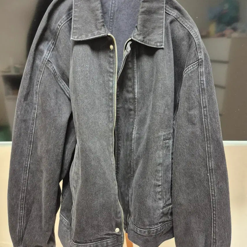 [BUNJANG] Musinsa Standard Shin Chan Daddy Cone Oversized Denim Blouson Jacket - XL / 무신사 스탠다드 짱구대디 CONE 오버사이즈 데님 블루종 재킷 xl