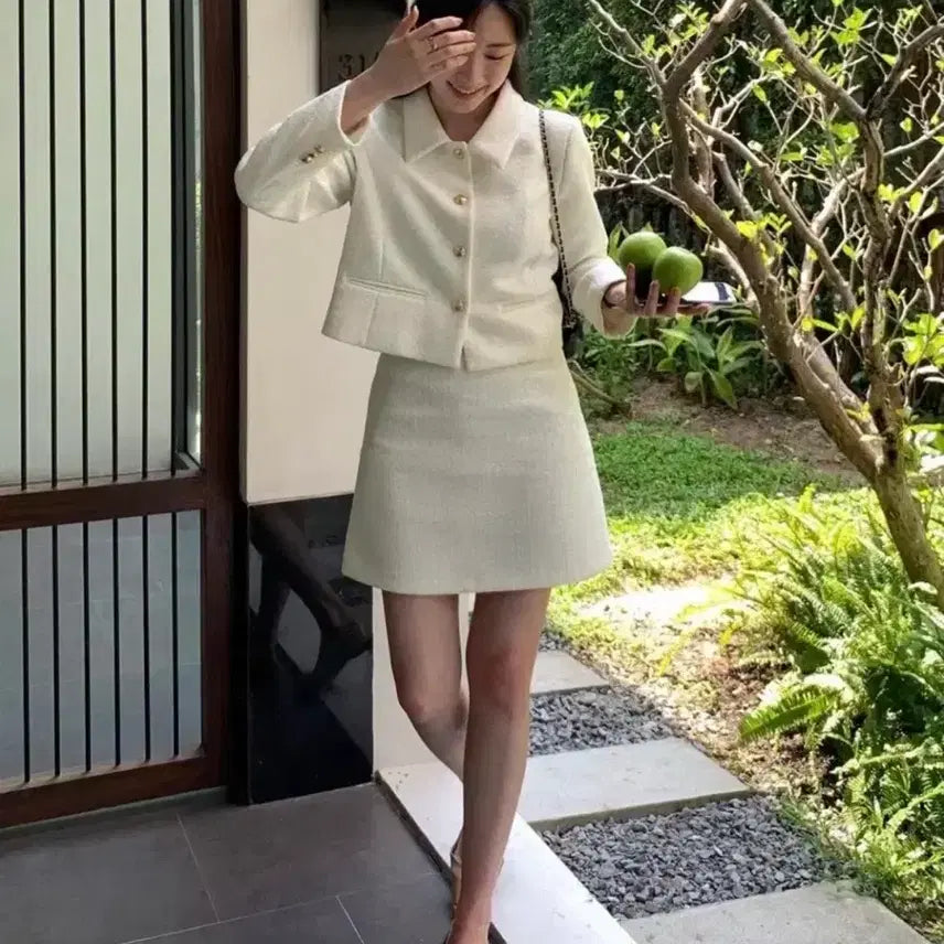 [BUNJANG] Moabin Hazel Tweed Jacket / 모아빈 헤이즐 트위드 자켓