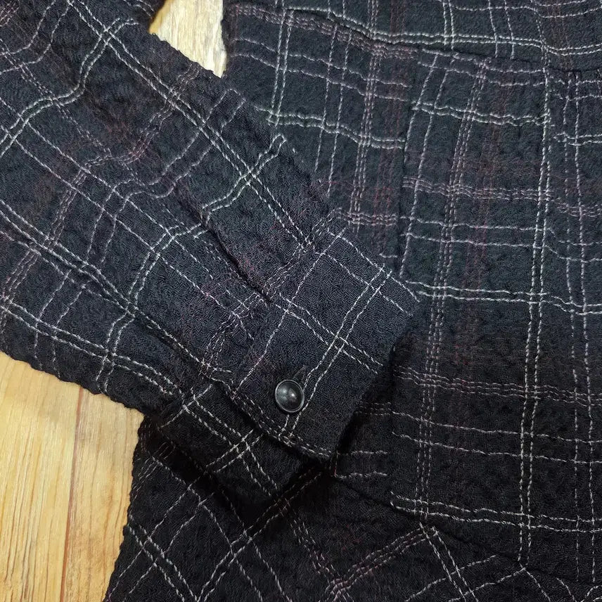 [BUNJANG] SJSJ Ruffle Checkered Dress / SJSJ 체크 러플 원피스 44-55