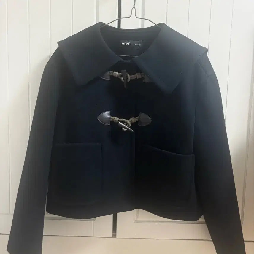 [BUNJANG] MIXXO Duffle Coat Navy / 미쏘 MIXXO 떡볶이 코트 네이비