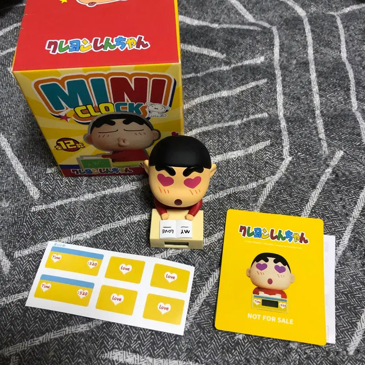 [BUNJANG] Crayon Shin-chan Desk Clock Figure / 짱구 미니 탁상시계 피규어