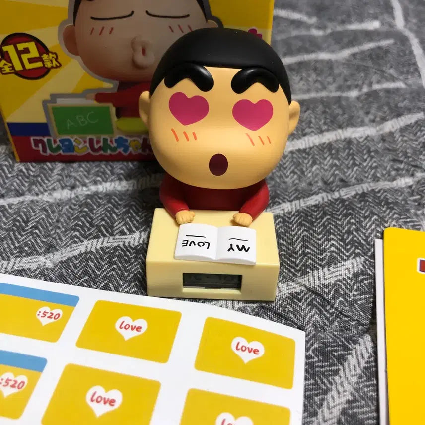[BUNJANG] Crayon Shin-chan Desk Clock Figure / 짱구 미니 탁상시계 피규어