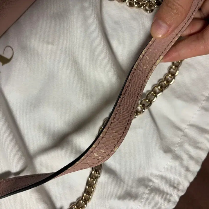 [BUNJANG] Vivienne Westwood Pink Chain Crossbody Bag / 비비안웨스트우드 핑크색 체인 크로스백