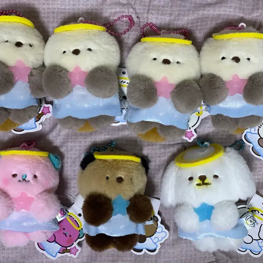 [BUNJANG] Amuroki Angel Doll Keyring / 아무로키 천사 인형 키링 해달이 수달이 아기로키 멍구