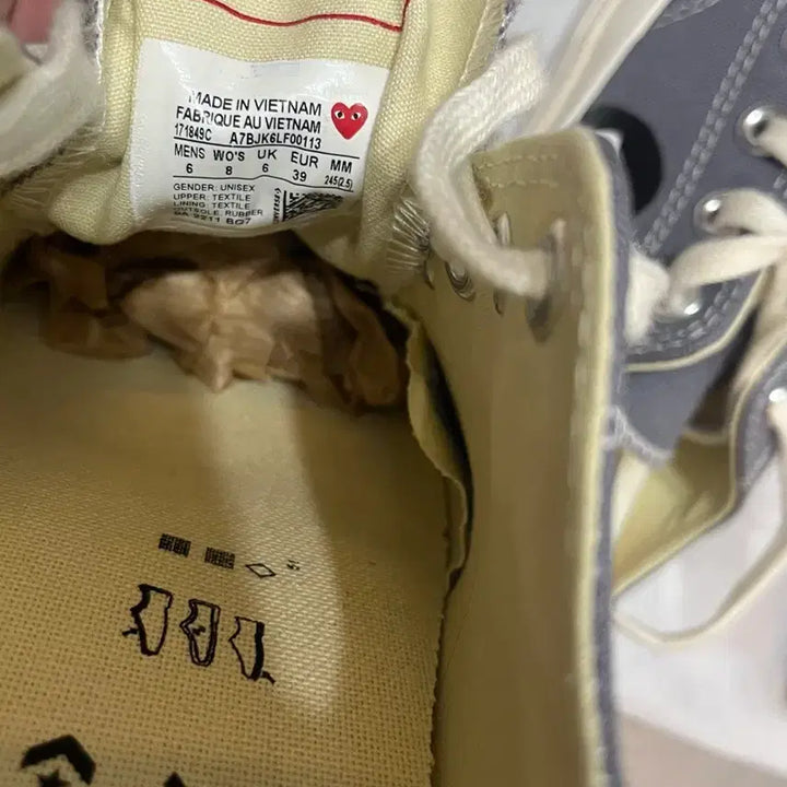 [BUNJANG] Comme des Garcons Converse Chuck Taylor 70 Low Blue 245 / 꼼데 컨버스 척테일러70 로우 블루 245