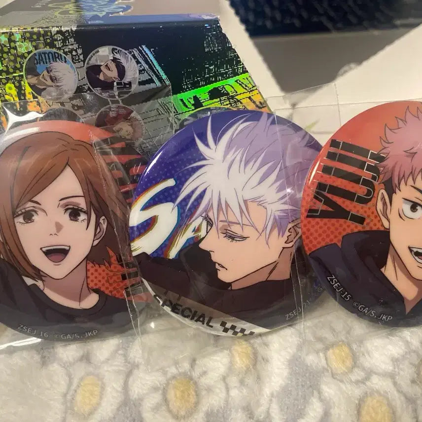 [BUNJANG] Jujutsu Kaisen Character Badge Set / 주술회전 캐릭터 뱃지 세트