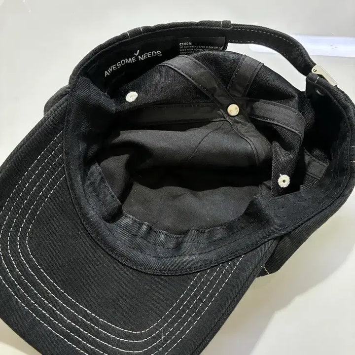 [BUNJANG] AWESOME NEEDS Black Ball Cap / 어썸니즈 AWESOME NEEDS 검정 볼캡