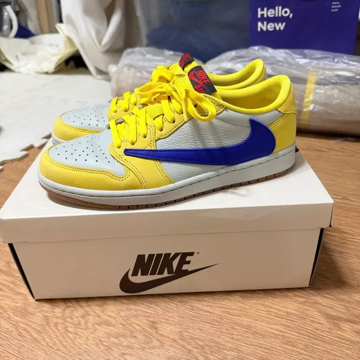 [BUNJANG] Nike Jordan 1 x Travis Scott Retro Low OG SP Canary Sneakers / [265] 조던 1 x 트래비스 스캇 레트로 로우 OG SP 카나리