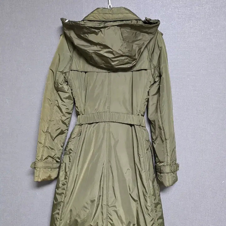 [BUNJANG] Burberry Brit Hooded Parka Coat Khaki / 버버리 브릿 후드 야상 코트 카키