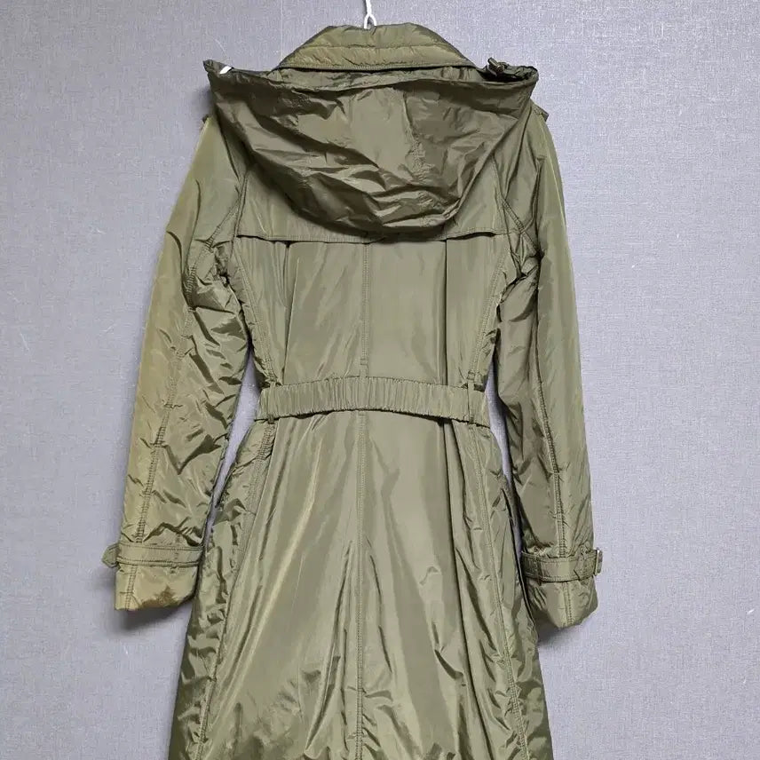 [BUNJANG] Burberry Brit Hooded Parka Coat Khaki / 버버리 브릿 후드 야상 코트 카키