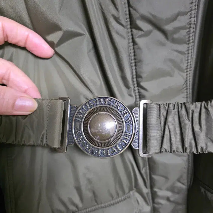 [BUNJANG] Burberry Brit Hooded Parka Coat Khaki / 버버리 브릿 후드 야상 코트 카키