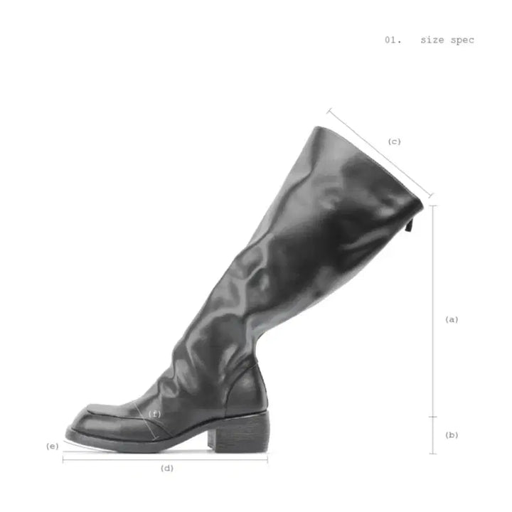 [BUNJANG] EKNIC Square Folding Boots / 이크닉 square folding boots