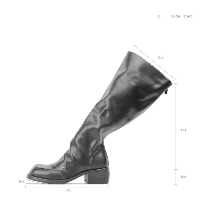 [BUNJANG] EKNIC Square Folding Boots / 이크닉 square folding boots