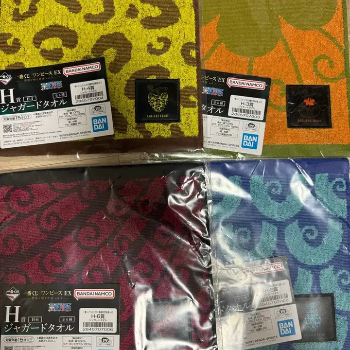 [SOLD OUT] 일괄)원피스 제일복권 EX H상 자카드 타월 4종