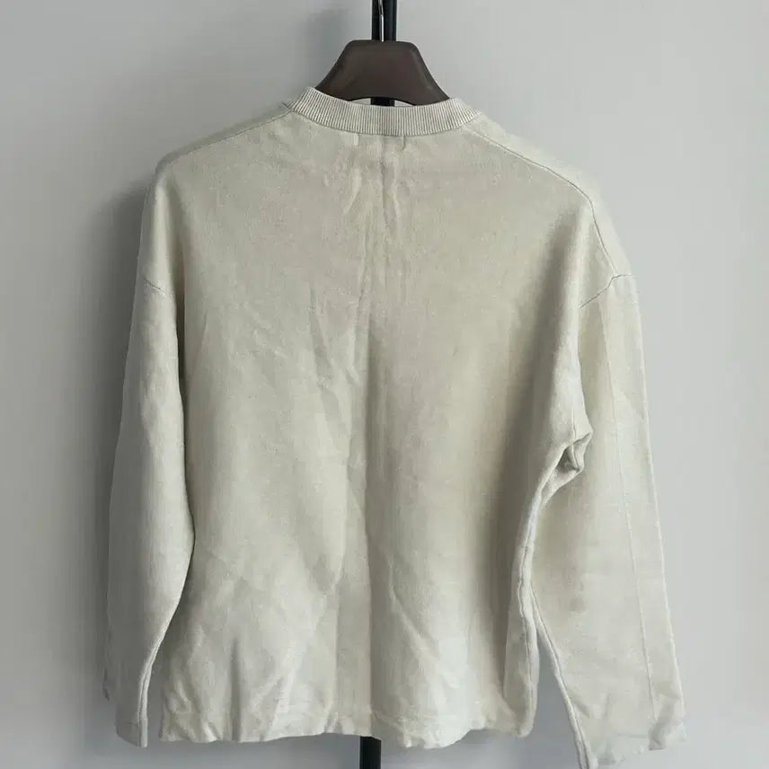 [BUNJANG] PROJECT M Ivory Basic Sweatshirt / 프로젝트엠 PROJECT M 아이보리 맨투맨